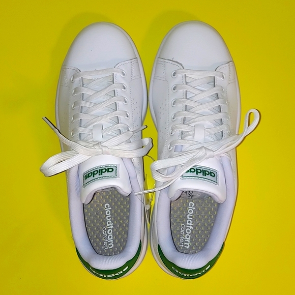 Adidas Advantage Green and White. Unisex sizing  men's size 8.5 women's size 10 - Picture 7 of 8